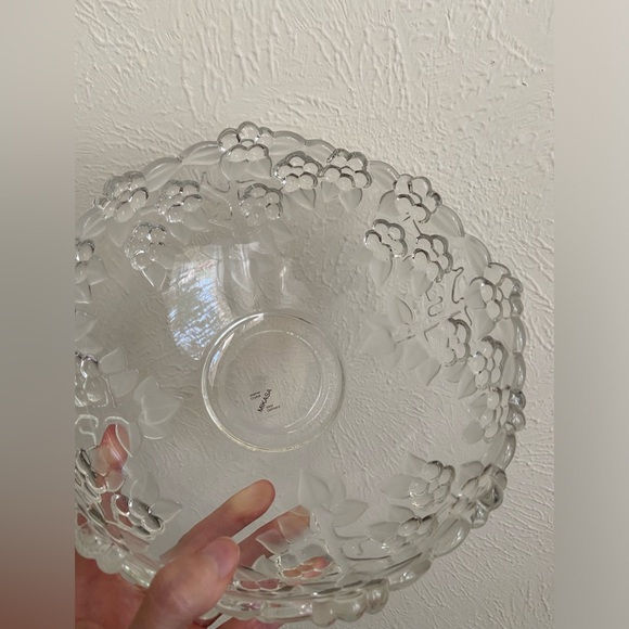 walther crystal mikasa west germany carmen '80's heavy serving bowl - Picture 14 of 16